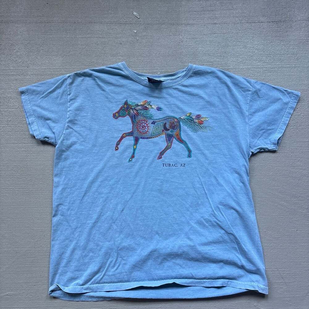Sportex Vintage Southwest Style Horse Graphic T-Shirt Tubac AZ